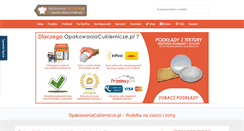 Desktop Screenshot of opakowaniacukiernicze.pl