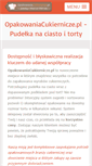 Mobile Screenshot of opakowaniacukiernicze.pl